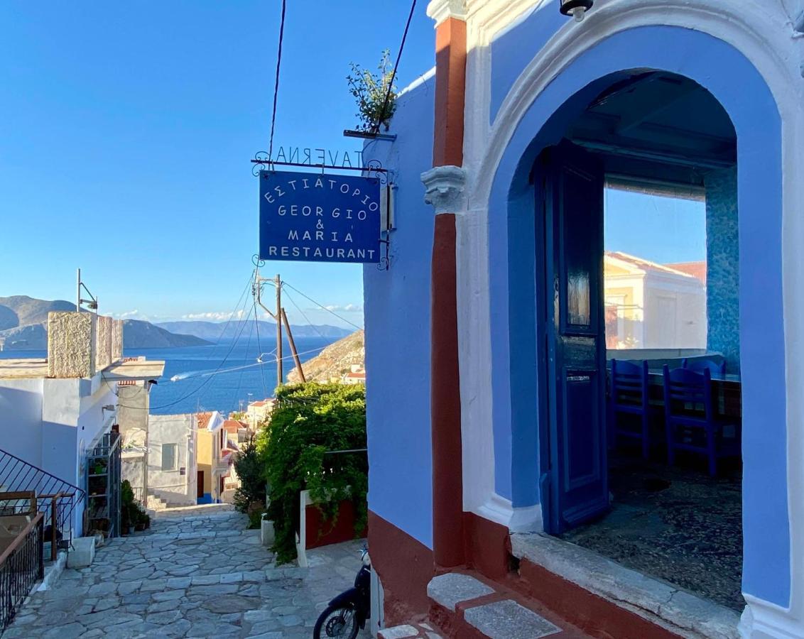 Little Blue In Chorio, Symi 빌라 외부 사진